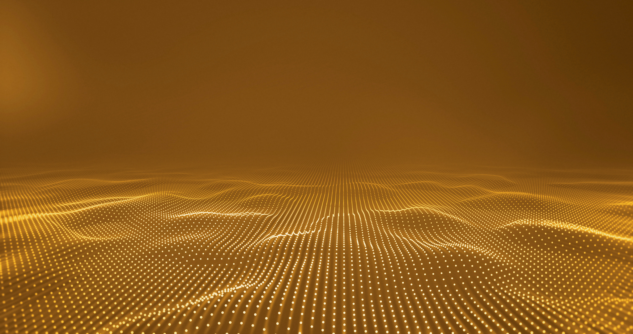 Data submerged in golden sea metaverse. Abstract floor technology background. Tech business concept.